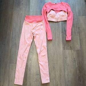 Oh Polly Bo + Tee Two Toned Workout Set